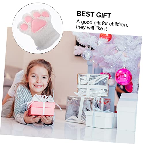 BESPORTBLE Comfortable Plush Cat Paw Gloves for Winter Cosplay Performance Accessories Lightweight Easy to Wear Birthday Present for Easy to Maintain4