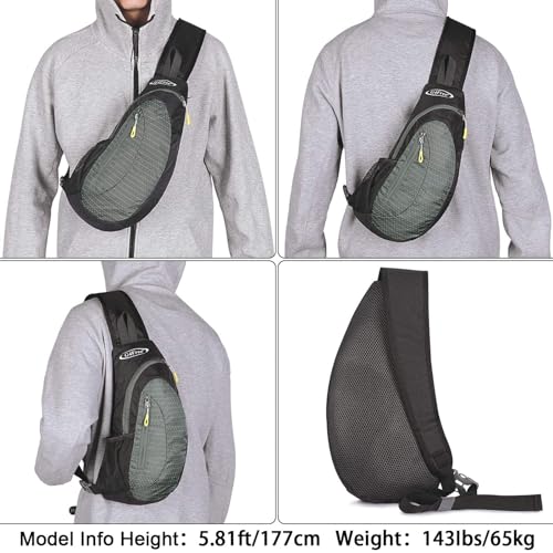 G4Free Leichte Brusttasche Sling Schulter Rucksäcke Nette Umhängetasche Dreieck Pack Rucksack zum Wandern Radfahren Reisen oder Multipurpose Tagepacks
