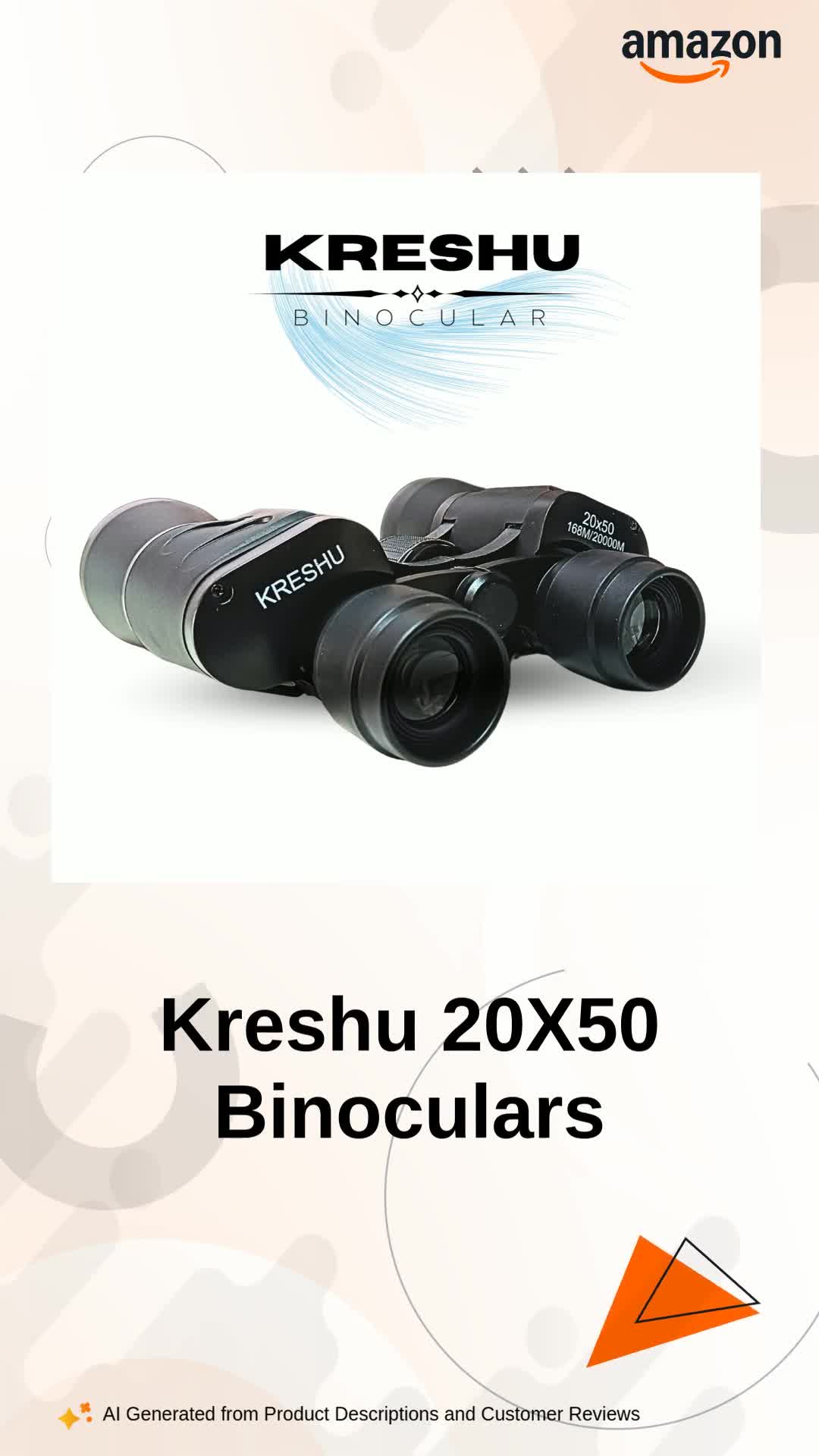 Buy Kreshu 20X50 High-Power Binoculars | Ideal for Bird Watching