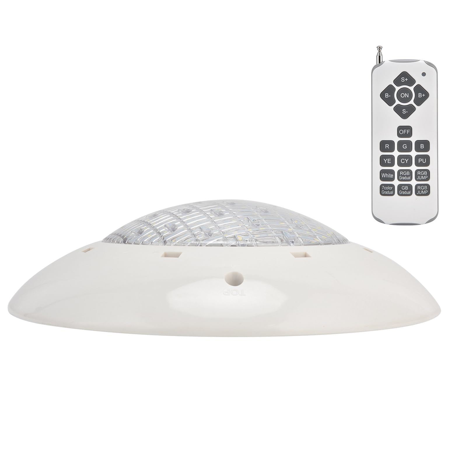 IP68 Wasserdichte LED-Schwimmbadleuchte Bunte RGB-Wand-Unterwasserleuchte mit Fernbedienung AC12V (12W)