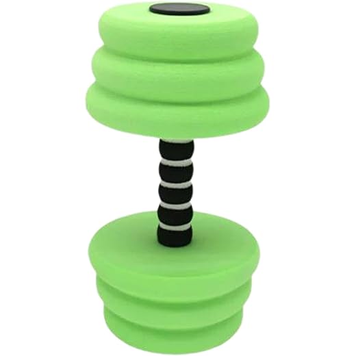 THE STYLE SUTRA Aquatic Exercise Dumbells Accessories Swim Barbell Equipment Water Dumbbells Green