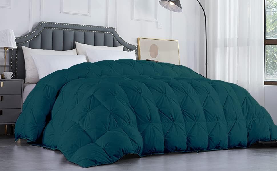 Soft Filler - Edredón alternativo de plumón de 1200 hilos para todas las estaciones, tamaño King Alaska, de 120 x 132 pulgadas, edredón plisado, disponible en Yaxa Mexico