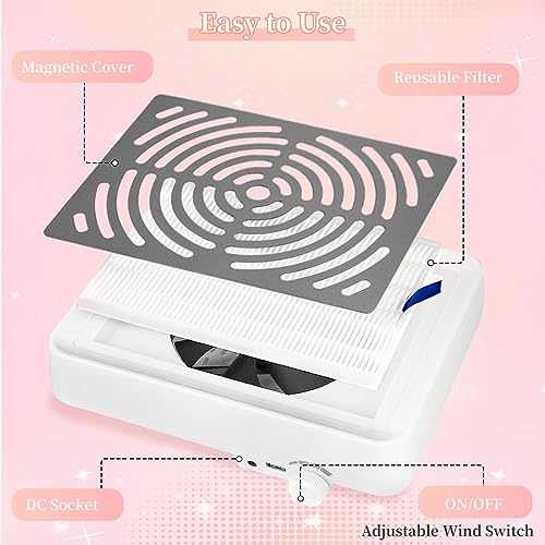 Angnya 06 Nail Dust Collector With Led Light,Nail Dust Collector thumb #4