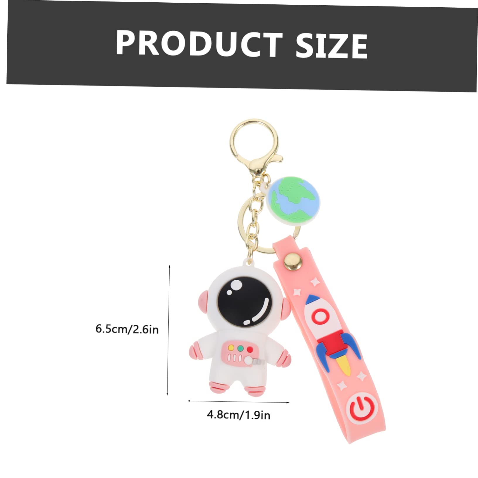 BRIGHTFUFU Cover Keychain Protective Sleeve for Astronaut Design Anti-Slip Scratch Resistant
