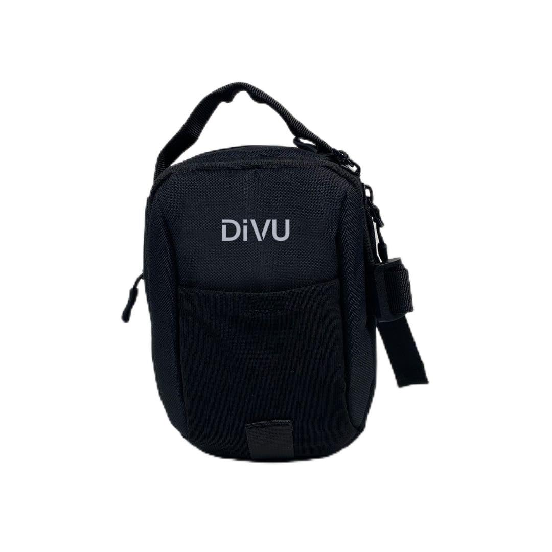 DiVU Magnetic Gym Bag for Men & Women | Crossbody Sling Bag | Small Workout Backpack with Magnetic Attachment | Keep Essentials Off Dirty Floors | Fanny Pack for Gym, Travel, Work, and Sports (Black)