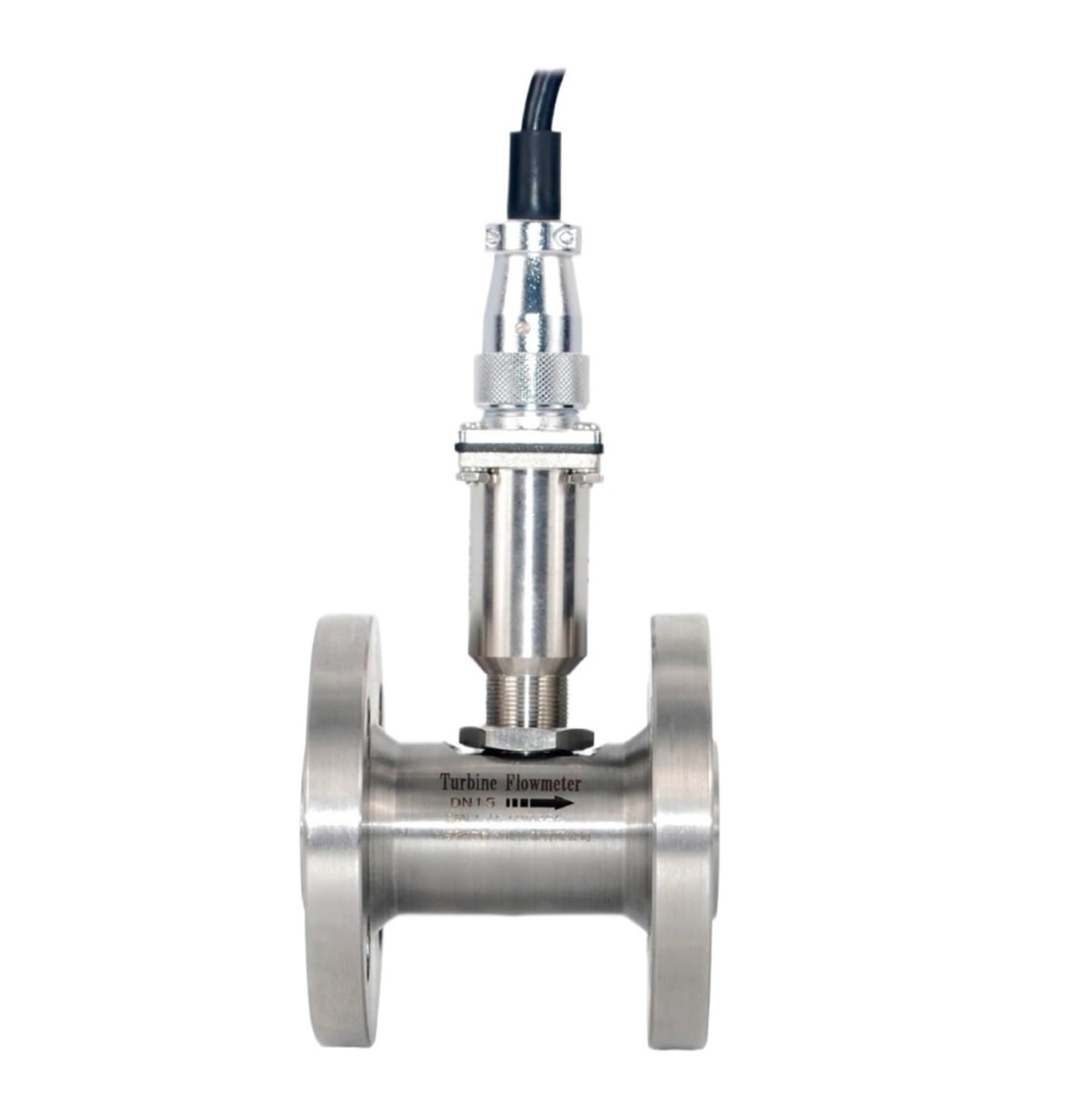 QfUxYYSLD Threaded No Display Turbine Flow Meter DN10-DN50 Pulse 4-20mA(DN32-Thread,Pulse)