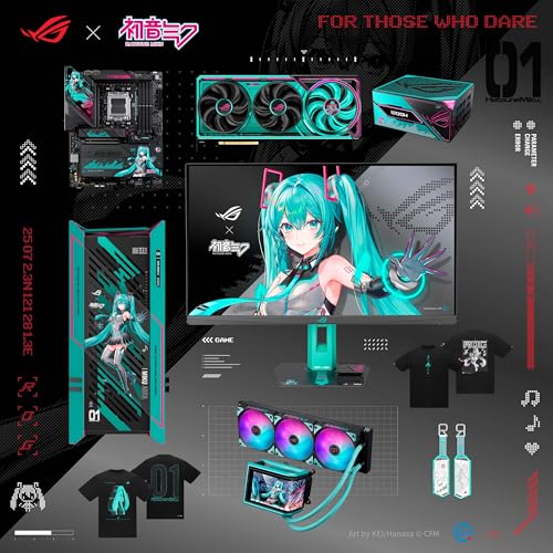 ASUS ROG Thor 1200W Platinum III Hatsune Miku Edition (80 Plus Platinum Certified, ATX 3.1, GaN MOSFET, GPU-First Intelligent Voltage Stabilizer, Magnetic OLED Display, Turbo Mode, 10-Year Warranty) by Asus - Image 7