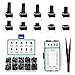 Knopf Schalter 12V Tact Switch 200 Pcs Taktschalter6×6 Mikro Momentanen Schalter 4-Poliger Drucktastenschalter Taktile Schalter Druckschalter Kit Micro Momentary Schalter für Arduino