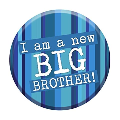 I'm A New Big Brother Badge 76mm Congratulations New Baby Gift Sibling Cover