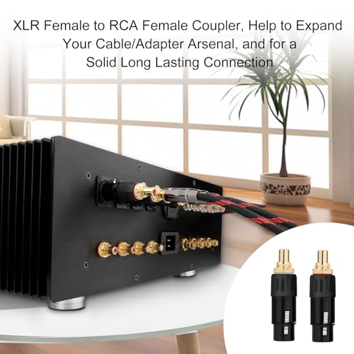 Adaptador XLR Hembra a RCA Hembra 2 unidades Preffair miniatura 2