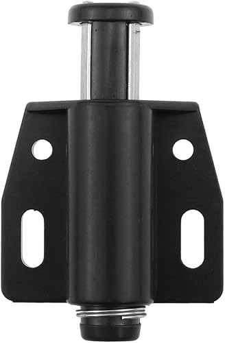 Miniatura 4 de Paquete de 4 pestillos magnéticos táctiles para puertas de gabinete, cierre magnético para cajones y armarios, puertas de muebles (negro)