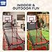TOY Life Arcade Basketball Game Set Height Adjustable Easy Set Up with 4 Balls and Hoop Game for Kids 3 to 12 Years Old Indoor Outdoor Sport Play, Air Pump Included, Toys for Boys 5-7 Competition