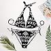 SWEET TANG Cat Skull Head Witch Board Black Gothic Two Piece Swimsuits for All Women, Swimdress Monokini Plus Size Bikini SetSuit