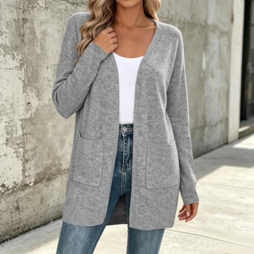 Cardigan Sweaters for Women Open Front Coats Long Sleeve Fashion Jackets - image 5