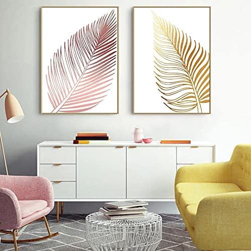 Impression art mural nordique rose salon décoration maison grand format 70x100cm