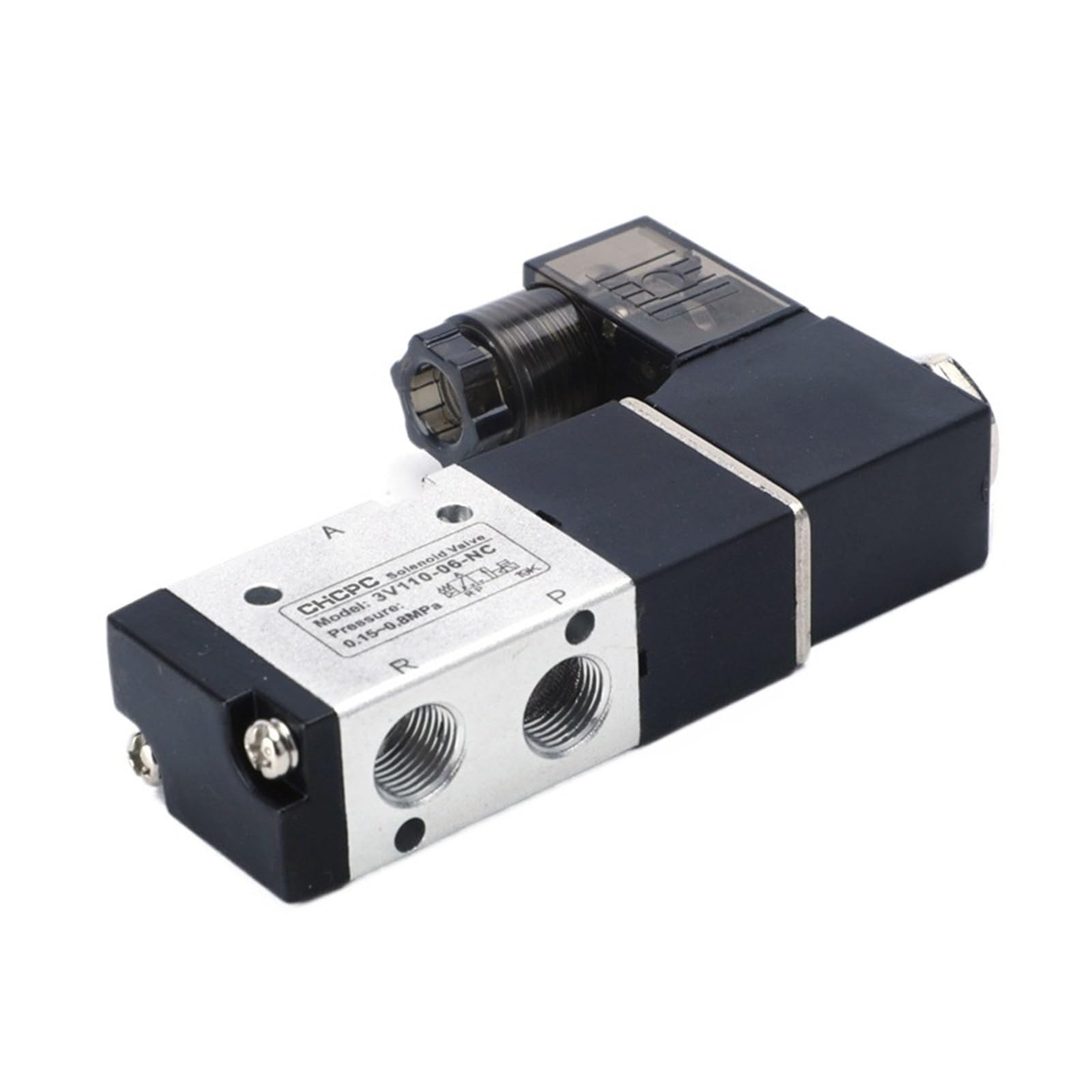 Vanne magnétique à gaz 3V210-08 et distributeur pneumatique 3/2