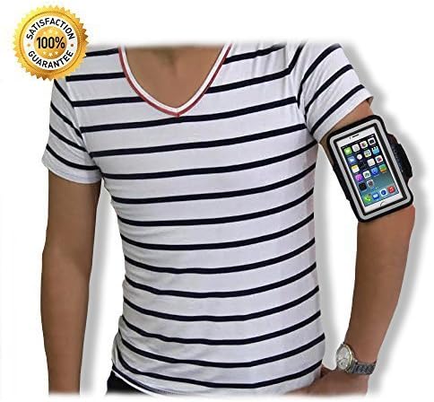 The Best Sporty Armband + Key Holder Case for Iphone 5 5s 5c Series. Ipod Touch 5th Generation Fashionable Black Designer Sport for Men Women. Durable Fitting Sports Arm Band with Velcro Strap-fluid Resistant Washable Lifetime