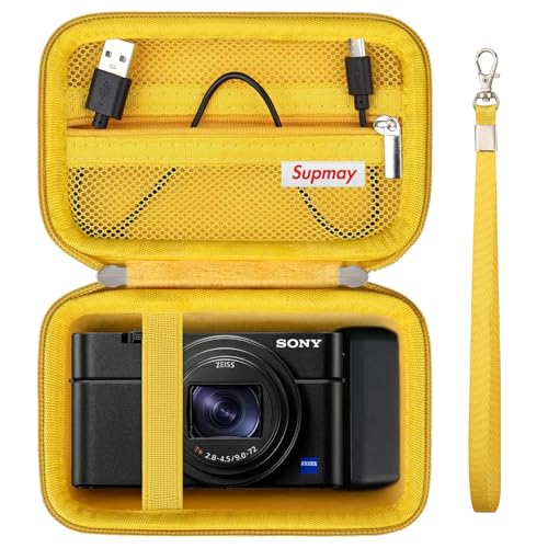 Funda rígida amarilla para cámara Sony RX100 serie miniatura 1