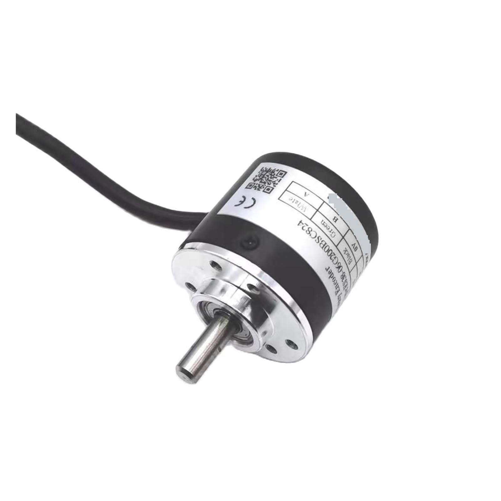 Codificador rotativo incremental, PNP Push Pull AB Codificador Rotatorio Incremental De Eje Bifásico De 6 Mm 100 200 360 400 500 600 1000 Pulse ES38(1000ppr)