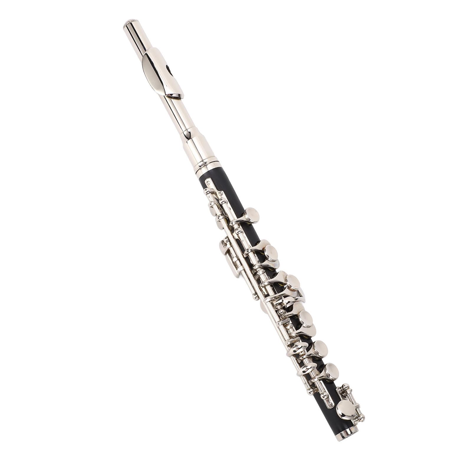 Naroote Flauta C Piccolo Diseño Avanzado con Teclas Chapadas en Ni Brillantes para Principiantes y Estudiantes, Fácil de Usar, para Iniciación y Desarrollo Musical, Adecuada para Exámenes de Grado