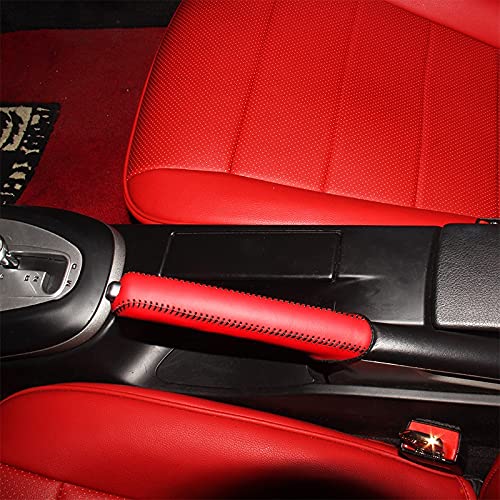 Funda de freno de mano de cuero genuino premium para una conduccion elegante