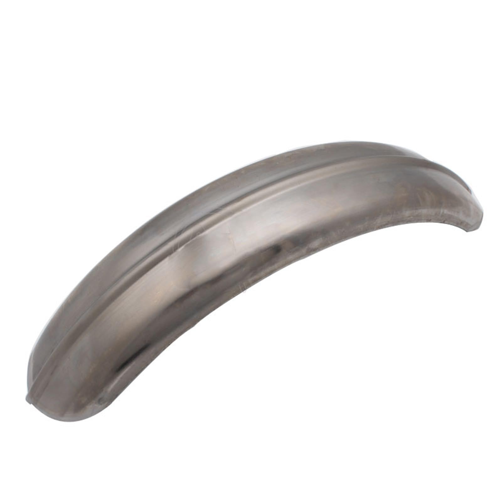 Parafango Posteriore Largo 5 "in Acciaio Argento A Coste Per Moto Vecchia Scuola Da 1 Pezzo Per Yamaha XS650 Bobber Chopper