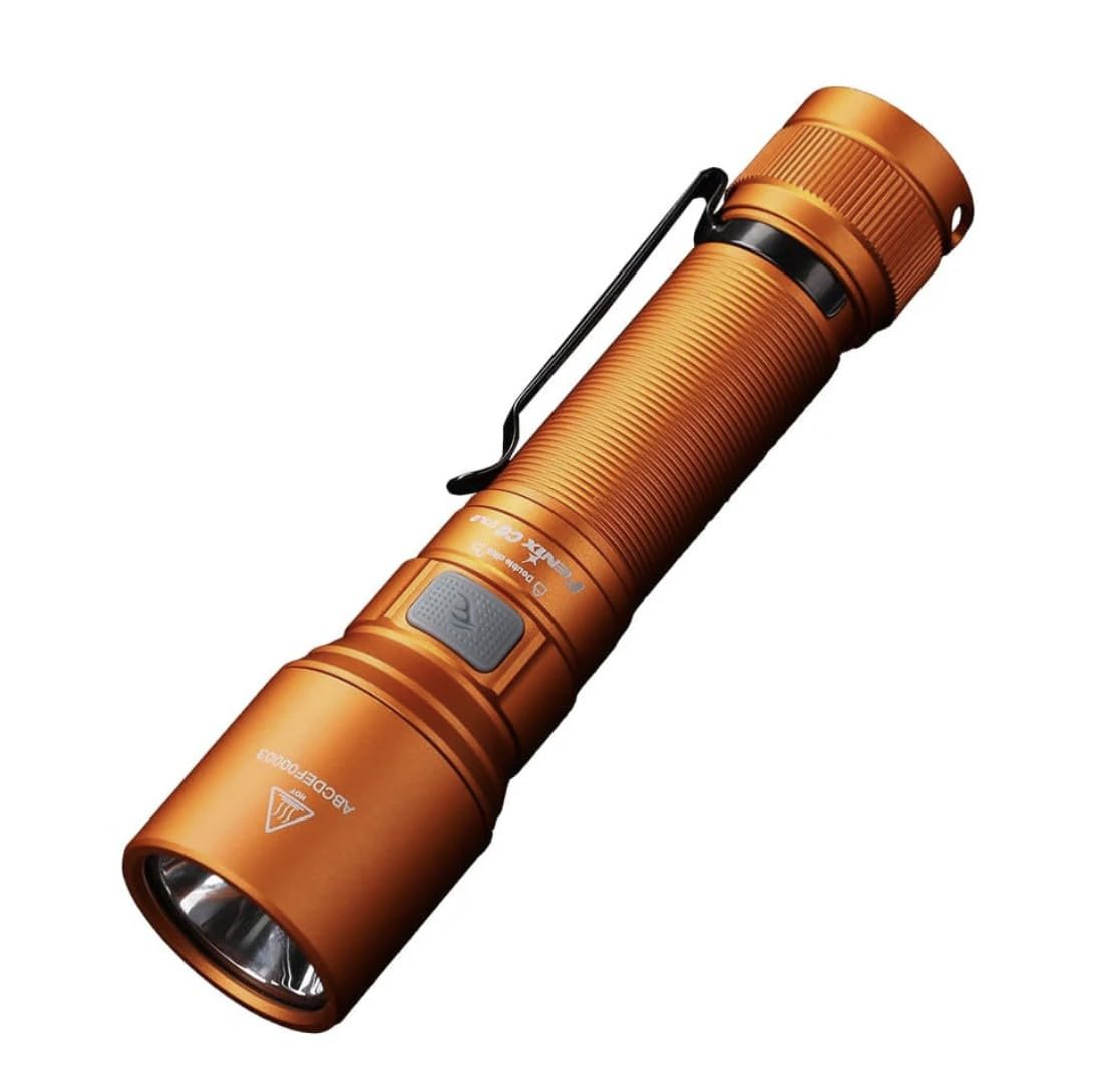 Fenix C6 V3 LED Flashlight, 1500 Lumens Ultra-Bright Torch, USB-C Rechargeable, 300m Long Beam, Magnetic Base, Waterproof Aluminum Body for Work, Outdoor & EDC (Orange) Sports, Fitness & Outdoors
