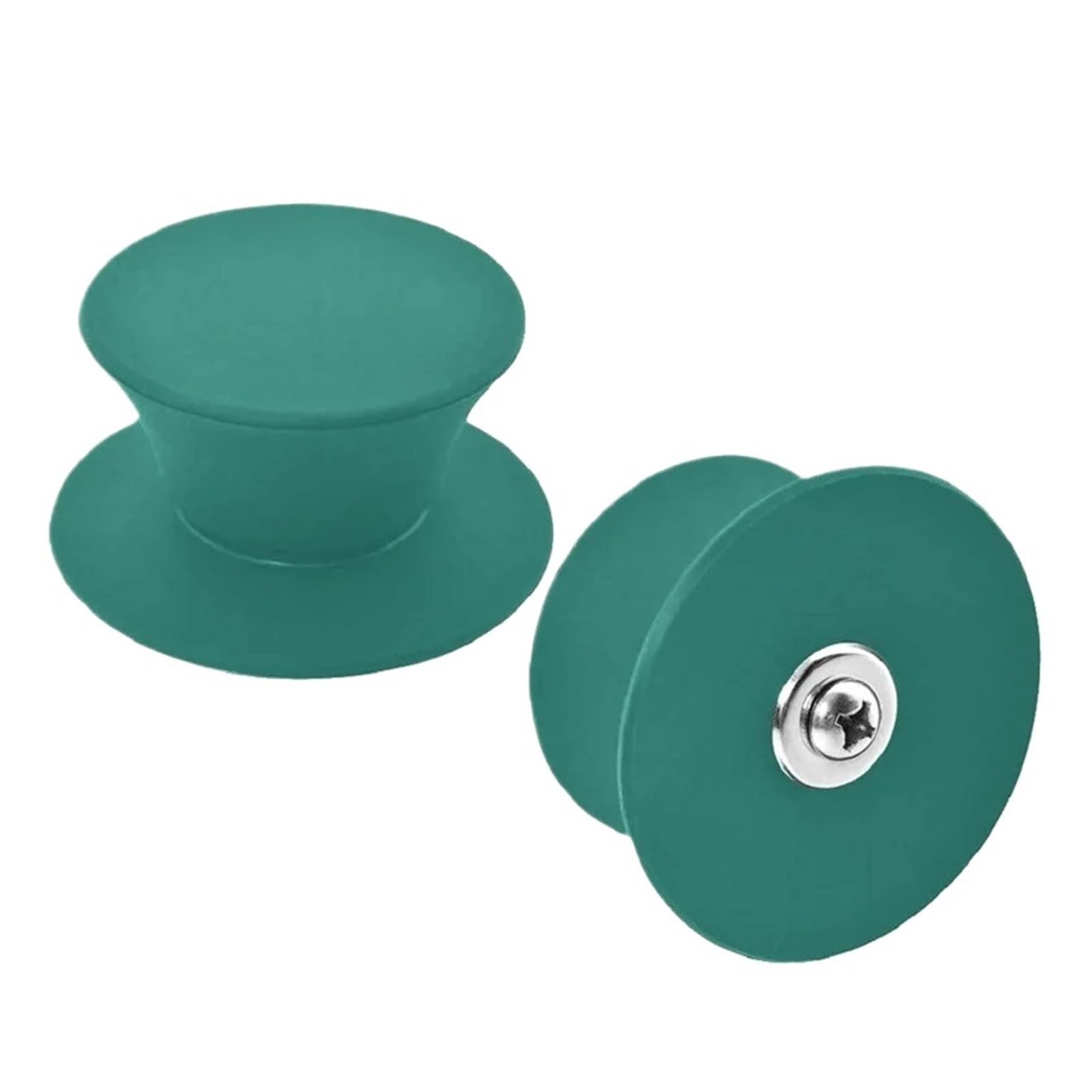Wzptlkibad 2Pcs Green Silicone Universal Pot Lid Knobs, Replacement Handles