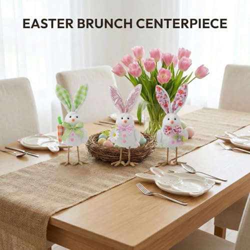 50% de descuento en figuras de felpa de conejo de Pascua LONEA