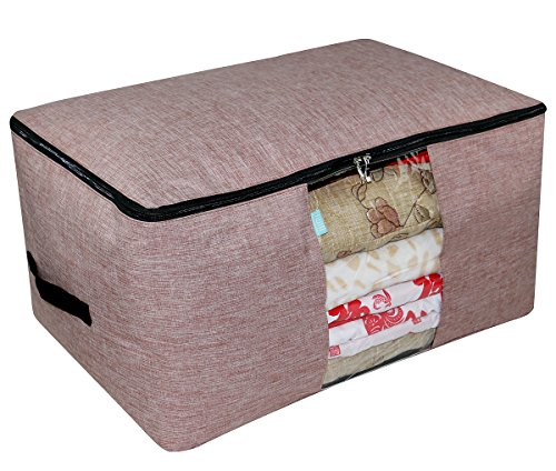 iwill CREATE PRO Clothes Storage Organizer Bag for Closet, sweaters, Down Jackets, Coats etc. Bulky Garment Storage Bag, Red