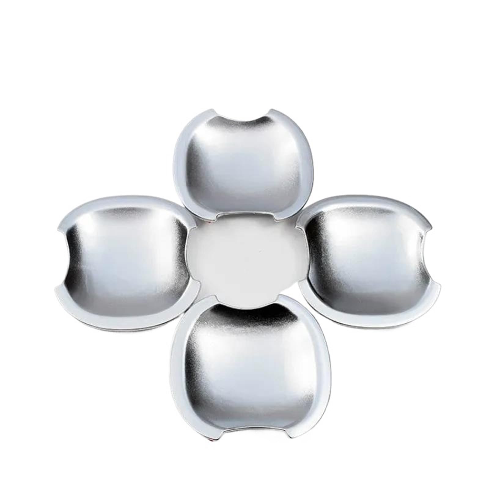 Yijiavsx Bowl Chrome Car Door Handle Cover Stickers For Nissan For Qashqai J10 2007 2008 2009 2010 2011 2012 2013 (Bowl)