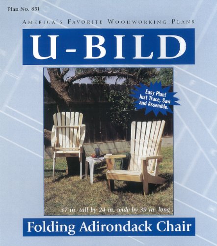 U-Bild 851 Folding Adirondack Chair Rocking Whale Project Plan