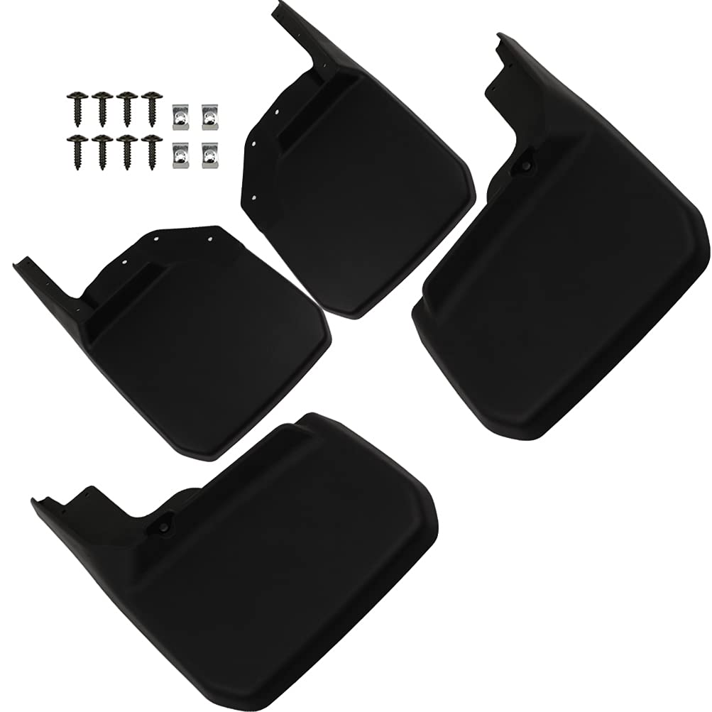 ECCPP Front Rear Mud Flaps Splash Guards Fit for Jeep Wrangler JK Series 2007-2018 (Not Fit 2018 JL Series) Mud Guards