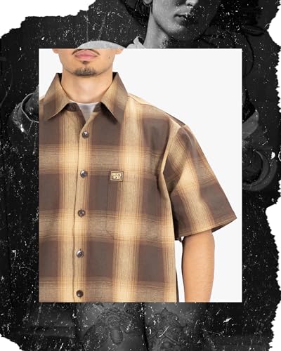 FB County Flannel Shirt for Men & Women - Unisex Checker Short Sleeve Flannel Shirts - Polyester Cotton Blend Fabric4