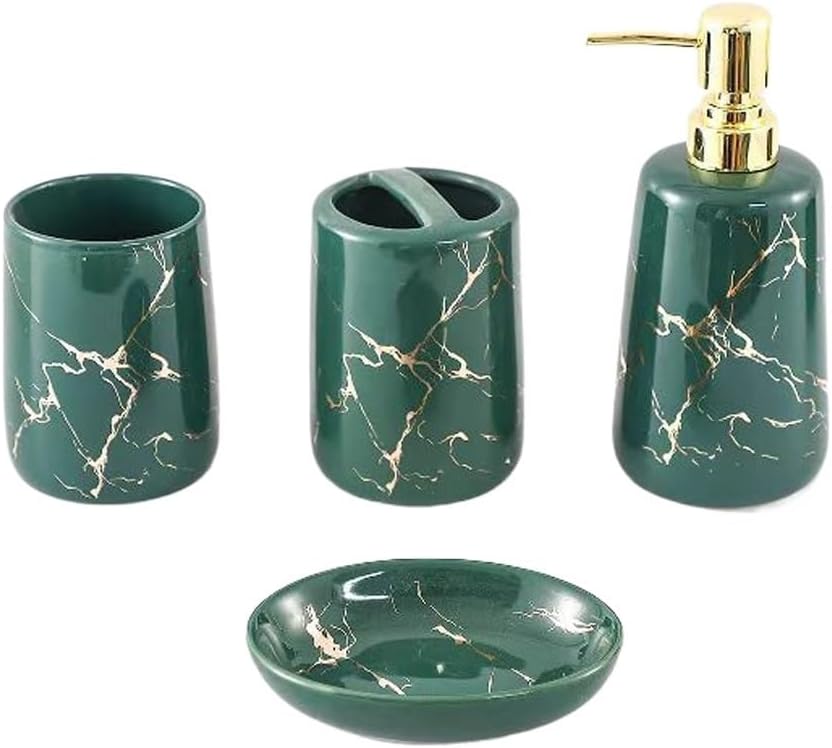 Gargle Cup with Handle for Couples Household Marble Ceramic Brushing Cup Wash Cup(Black)