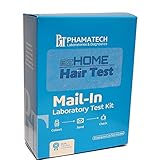 Phamatech ezHOME Hair Follicle 18 Panel Drug Test - AMP, COC, MDMA, THC, mAMP, OPI, PCP, MDEA, MDA, CE, NCOC, 6-MAM - Shipping & Lab Fees Included