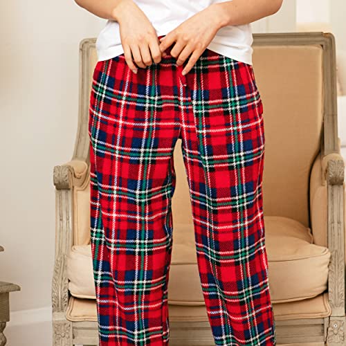 Alexander Del Rossa Women's Warm Fleece Pajama Pants, Long Lounge Bottoms, 3X Christmas Snowflakes And Birds (A0432V933X) #TOP4
