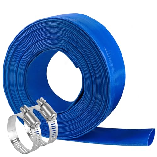 Eastrans Heavy Duty 1 IN x 25 FT Pool Backwash Hose, Flat Discharge, Weather & Burst Resistant, Best Hose for Inground Pools, Filter & Drain Hose by Eastrans - Image 7