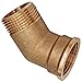 Produktbild Winkel 45 Grad mit Innen auf Außengewinde - 3/4 Zoll - Gewinde-Fitting aus Messing