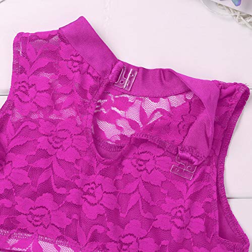 image for MSemis Girls' Kids 2-Piece Active Set Dance Sport Outfits Racer Back T