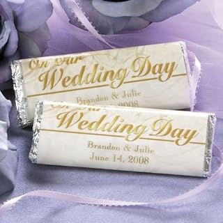 Personalized Wedding Candy Bar Wrappers- Set of 24
