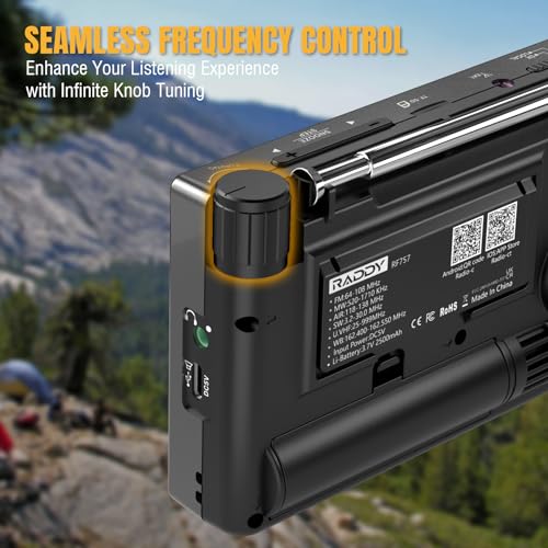 Radio Raddy RF757 APP Control AM FM SW VHF UHF CB Aerea 1000 Presets - Imagen 8