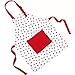 Kids Apron, Children Baking Aprons for Cooking Baby Baking Aprons for your children as a great gift (L, Red)