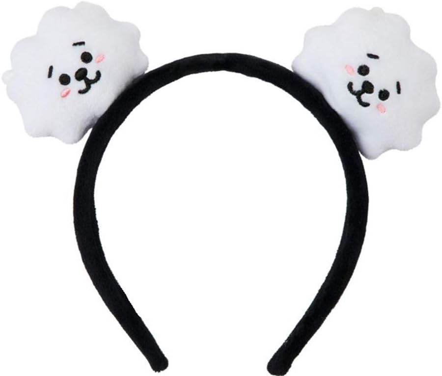 Kpop BTS Bangtan Boys Headband Hair band, Cute BTS Hair Tie Plush Hair accessories (RJ)