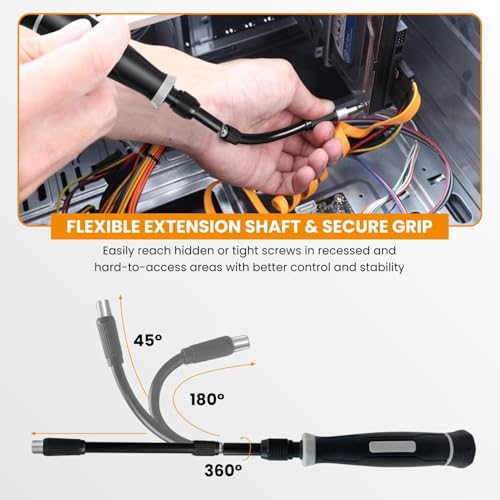 Image of Dyazo 152-in-1 Precision Screwdriver Tool Kit | Magnetic Multi-Bit Set with Torx, Triwing & Hex Bits | Professional Repair Kit with Case for Laptop, Mobile, PC, PS5, Xbox, Switch, Watch & Electronics