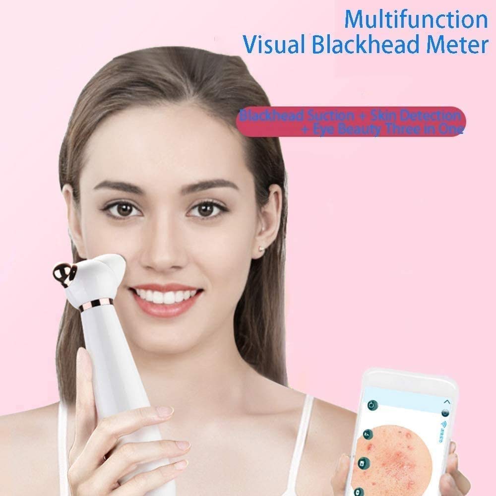 Blackhead Remover Vacuum Blackhead Strumento di rimozione Aspirapolvere Blackhead Aspirapolvere, Viso ricaricabile USB Aspirapolvere Acne Comedo Extractor Tool Poro Aspirapolvere Aspiratore con