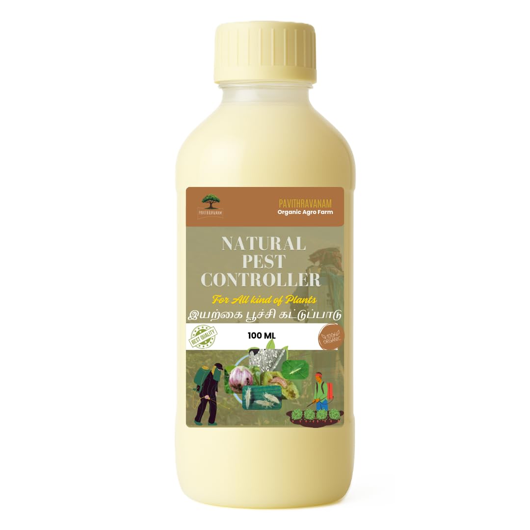 Natural Pest Controller (100 ML (Pack of 2)) for All Plants | Ready To Use Oil Extracts Plant Protection Spray-image-4