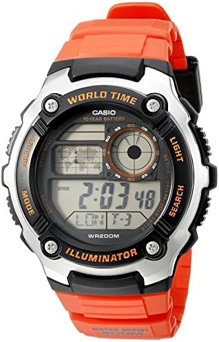Casio Men's AE-2100W-4AVCF Digital 10-Year Battery Digital Display Quartz  Orange Watch : Amazon.com.au: Clothing, Shoes \u0026 Accessories