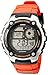 Casio Men's AE-2100W-4AVCF Digital 10-Year Battery Digital Display Quartz Orange Watch
