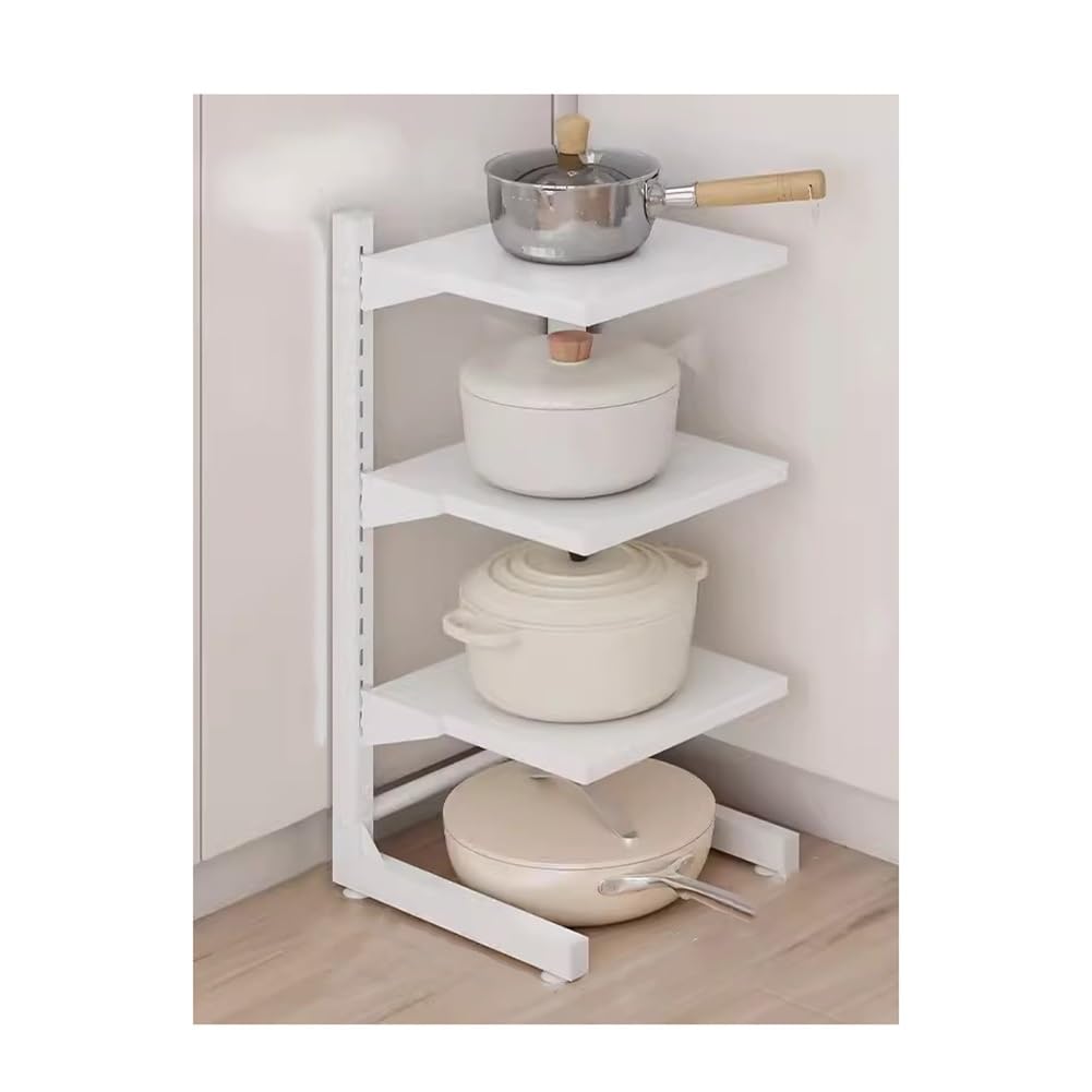 Organizzatore per Snack per dispensa, Organizer a 3 Livelli per armadietto, Organizer da Cucina autoportante, Contenitore sottolavello, Organizer per pentole con spaziatura regolab